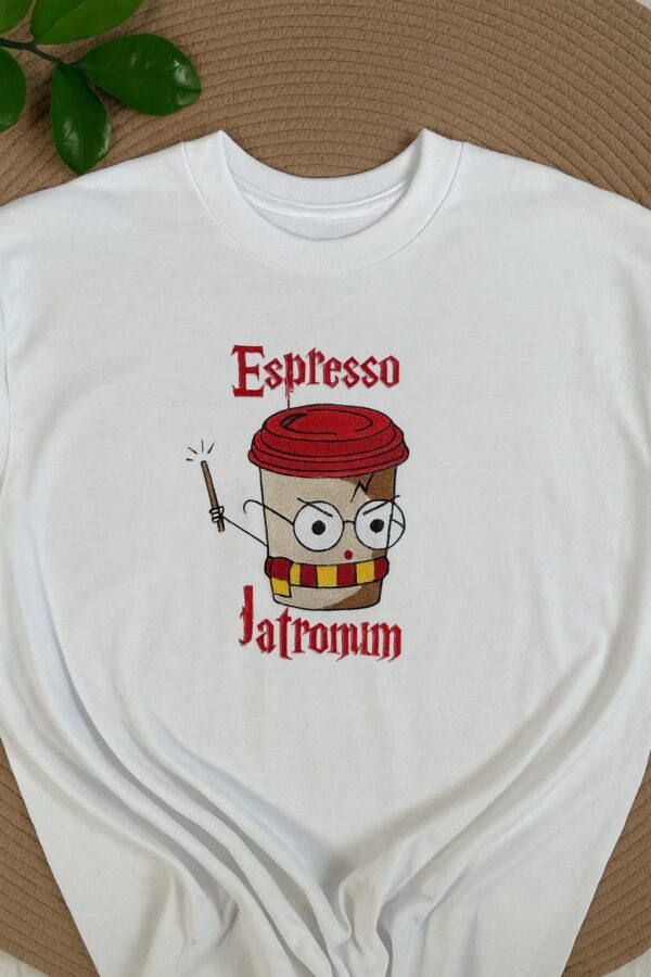 Espresso Men's Embroidered Oversized T-Shirt