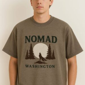 Nomad Mens Embroidered Oversized T-Shirt