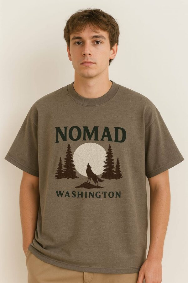 Nomad Mens Embroidered Oversized T-Shirt