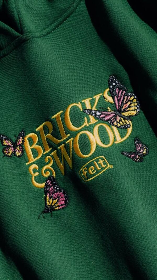 Brick's & Woods Men's Embroidered Oversized T-Shirt