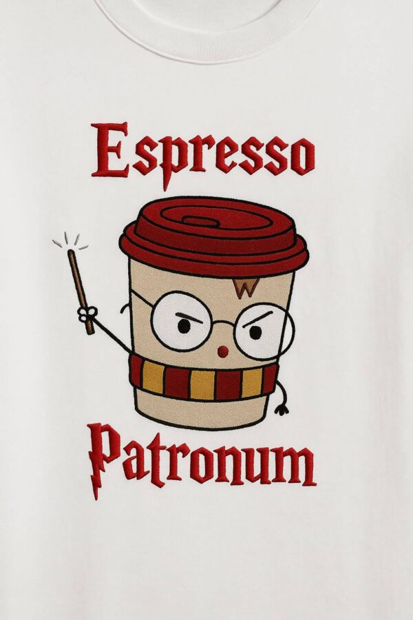 Espresso Men's Embroidered Oversized T-Shirt