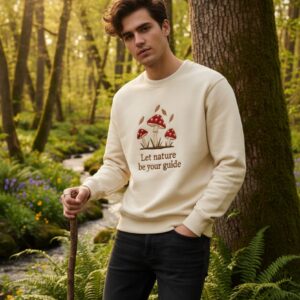 mushroom Cream Sweatshirt