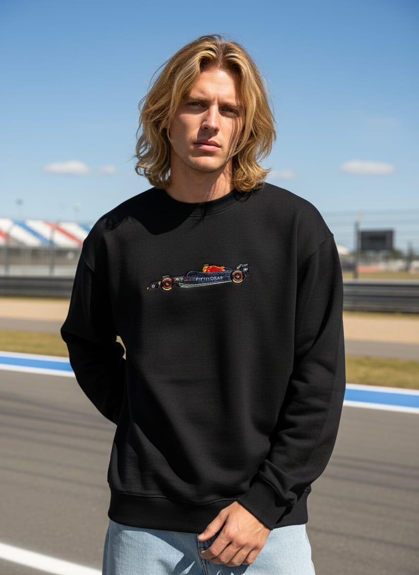 F1 Racing Bolide Mens Oversized Sweatshirt