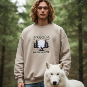 Forks Washington Forest Embroidered Sweatshirt